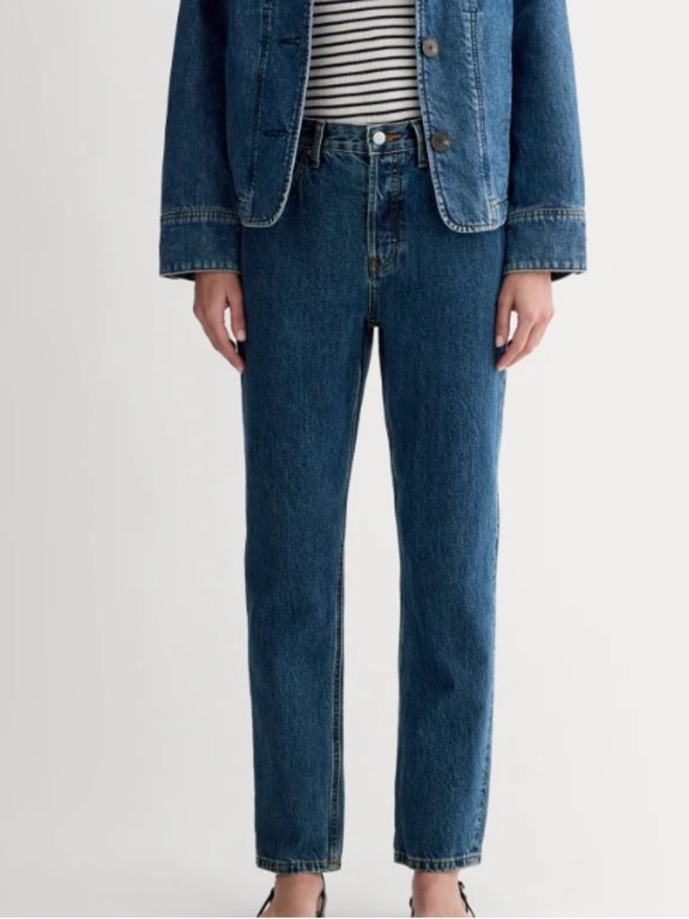 EVERLANE The 90s Cheeky Jeans 24 Ankle Deep Atlantic